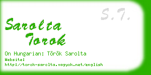 sarolta torok business card